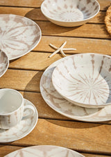 Maiorca, servizio da tavola per 6 persone, 18 pezzi, porcellana, beige