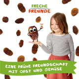FRECHE FREUNDE Uvetta biologica, Trockenfrüchte ohne Zucker, ohne Zusatzstoffe, ungeschwefelt, in kleinen Snackboxen, Sultaninen für Kinder, confezione da 20, 20 x (3x14g)