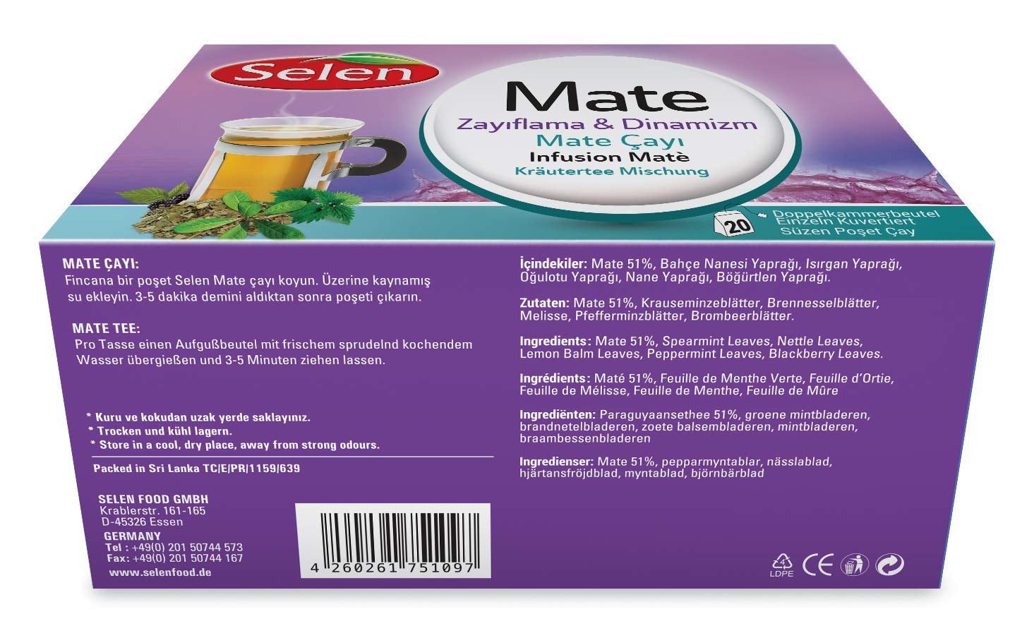 Tisana Selenio Mate 20 bustine