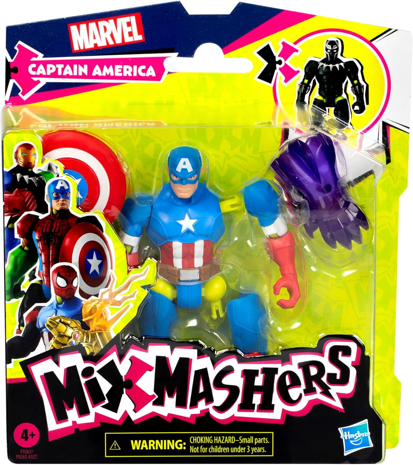 Mixmashers Marvel Capitan America Avengers Mix-And-Match Action Figure e accessori Action figure Naty Shop