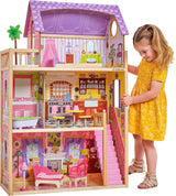 Kidkraft Kayla Casa delle Bambole in Legno con Mobili e Accessori, Set da Gioco a 3 Livelli per Bambole da 30 cm, Giocattolo per 3 Anni, 65092 - Esclusivamente su Amazon Dollhouses Naty Shop Titolo predefinito