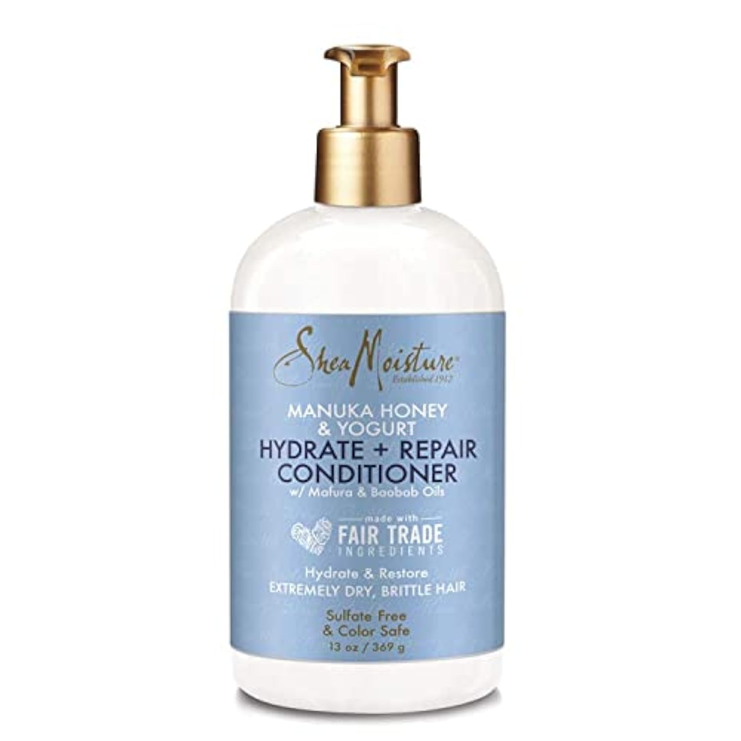 Sheamoisture Hydrate & Repair, balsamo per capelli estremamente secchi e fragili, miele di Manuka e yogurt Sheamoisture Hair Care 369 grammi