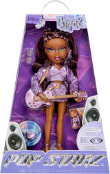 BRATZ Pop Starz Sasha – Bambola alla moda con portachiavi da collezione, vestito e accessori musicali