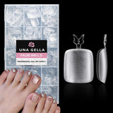 Punte per unghie in gel ballerina 216 pezzi 12 dimensioni Punte per unghie in gel morbido Copertura completa Set di estensioni per unghie Semi opaco Fai da te Home Art