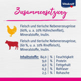 Vitakraft Poésie Délice, Country Selection, Nassfutter Katze, Katzennassfutter Gelee, con pollo, con manzo (1 confezione da 6x 85 g)