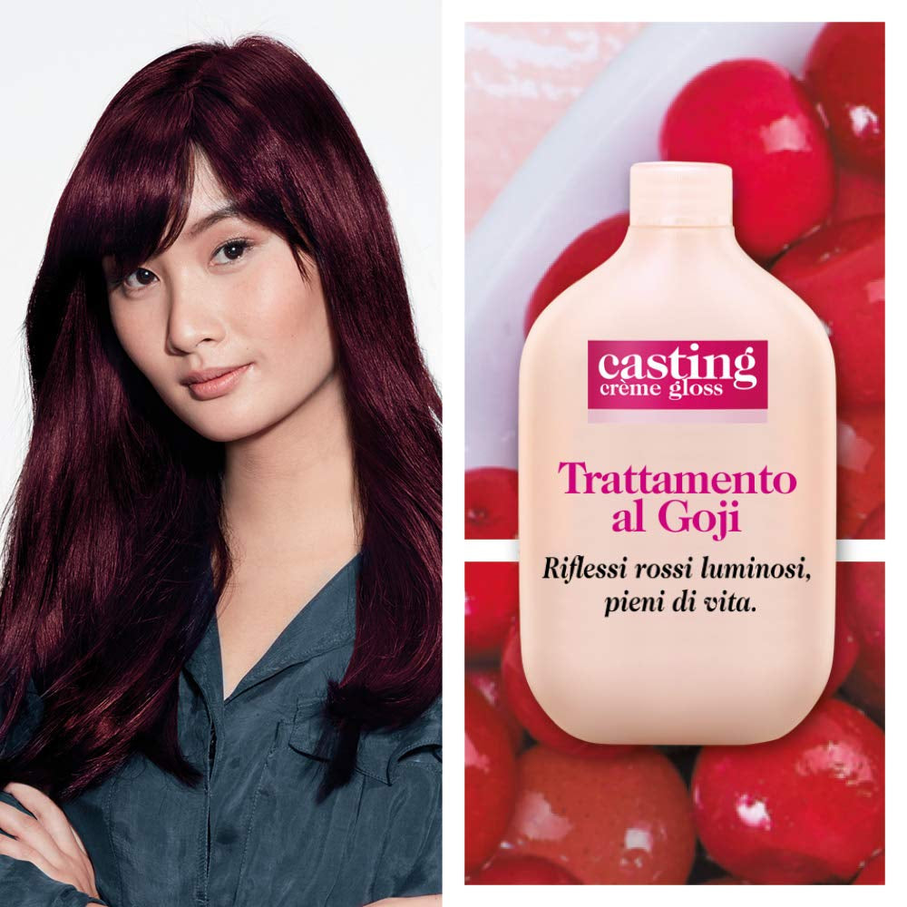 Tintura per capelli Casting Creme Gloss senza ammoniaca N360 Tintura per capelli Amarena Naty Shop