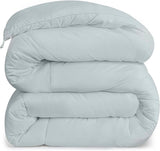 Biancheria da letto Utopia Piumino per tutte le stagioni 250 g/m² Imbottitura in morbida fibra siliconata Letto matrimoniale cucito in scatola (Letto matrimoniale XL Grigio chiaro) Naty Shop Trapunte e Trapunte