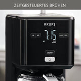 Macchina da caffè Krups Smart'n Light con timer, per 1,25 litri di caffè filtro, funzione di mantenimento in caldo, spegnimento automatico, nero, KM600810