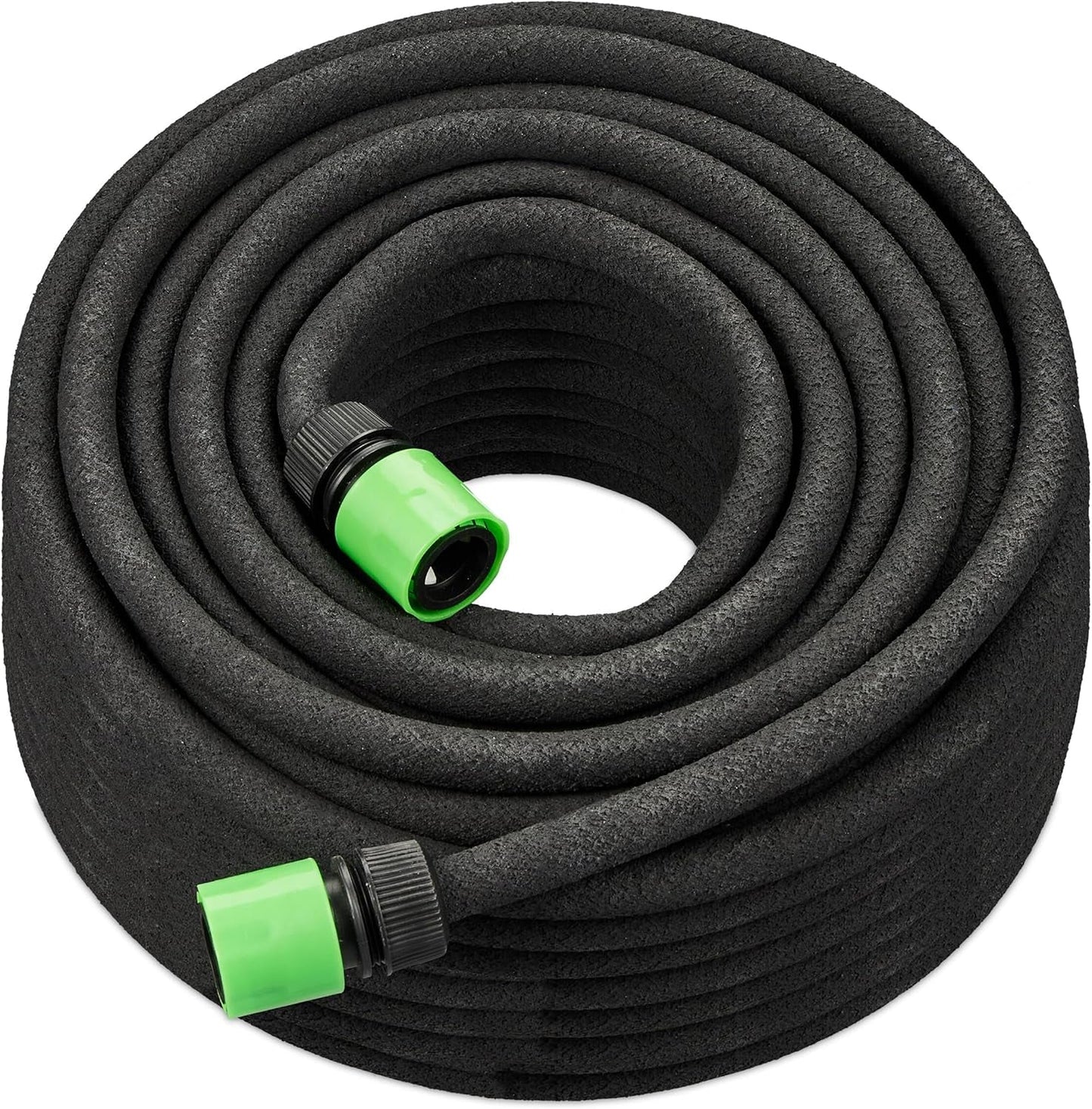 Relaxdays Tubo Antigoccia 50m Tubo per Irrigare Strati Alti e Siepi Tubo da Giardino Nero