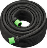 Relaxdays Tubo Antigoccia 50m Tubo per Irrigare Strati Alti e Siepi Tubo da Giardino Nero