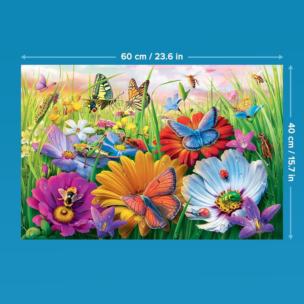 Trefl - Easypiece Puzzle: Insetti nel prato - 300 pezzi - Pezzi grandi, facili da puzzle, per adulti e bambini dai 10 anni Puzzle Naty Shop