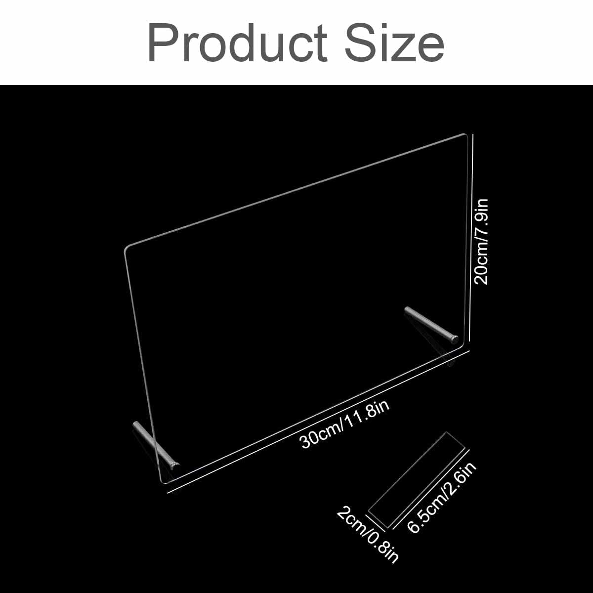 Pannello display per unghie in vetro acrilico con strisce display e nano adesivo, display per punte delle unghie, cartella colori trasparente per nail art, display per nail art, display per esercizi per unghie (trasparente)