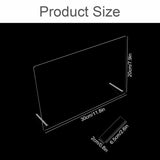 Pannello display per unghie in vetro acrilico con strisce display e nano adesivo, display per punte delle unghie, cartella colori trasparente per nail art, display per nail art, display per esercizi per unghie (trasparente)
