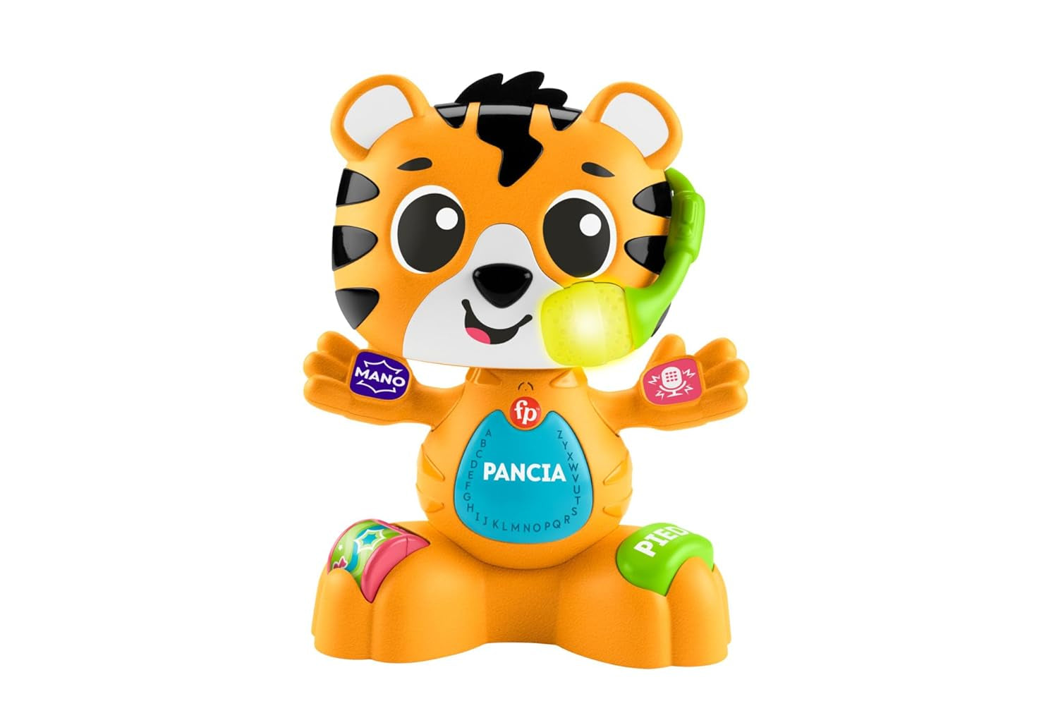 Fisher-Price Giocattolo educativo per neonati e bambini, Beat Bande Learning & Dancing Tiger Justin con suoni e luci per bambini da 9 mesi, versione italiana, HYL04 Bebe Naty Shop Toys Titolo predefinito