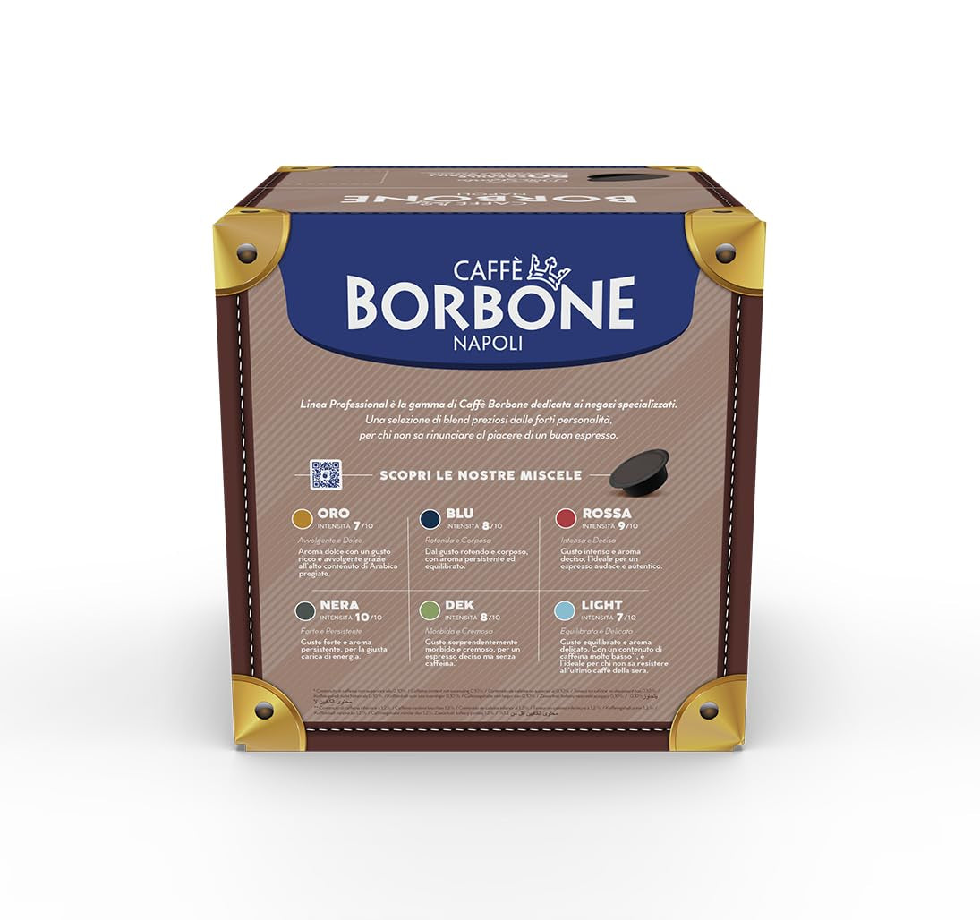 Caffè Borbone Don Carlo, Schwarze Kaffeemischung - 50 Kapseln - Compatibile con Lavazza®* A Modo Mio®* Haushalts-Espressomaschinen