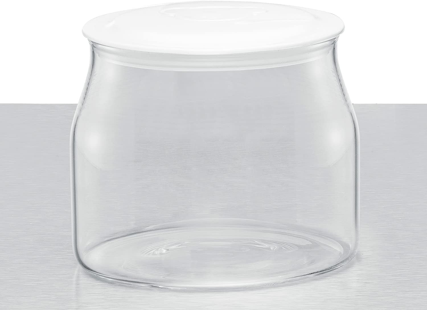 Rommelsbacher JG 1 Barattolo di ricambio per macchina per yogurt e formaggio cremoso JG 80-1,2 litri con coperchio (confezione da 2) Scatole per alimenti Naty Shop