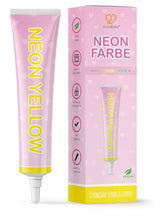 Goodbake Neonlebensmittelfarben 6 Farben Set – Intensive Lebensmittelfarbe – Lebensmittelfarbpaste – Zum Einfärben Von Torten, Fondant, Buttercreme Uvm. – 100% vegano Naty Shop Neon Gelb