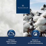 Piumino Billerbeck E21 King in fibra - Piumino in fibra pregiata con aloe vera - 135 X 200 Cm Piumino per tutte le stagioni con livello di calore medio, piumini e trapunte bianche Naty Shop