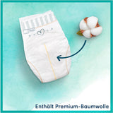 Set pannolini per bambini Harmonie misura 2 (4-8 kg, 240 pezzi) SCATOLA MENSILE e scatola di salviette umidificate Harmonie Aqua Baby 720 salviette (15 x 48), Baby Essentials