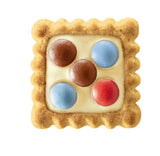 LEIBNIZ Kunterbunt Milk, confezione da 12, biscotti croccanti con crema al latte e pezzi di cioccolato (12 x 125 g)
