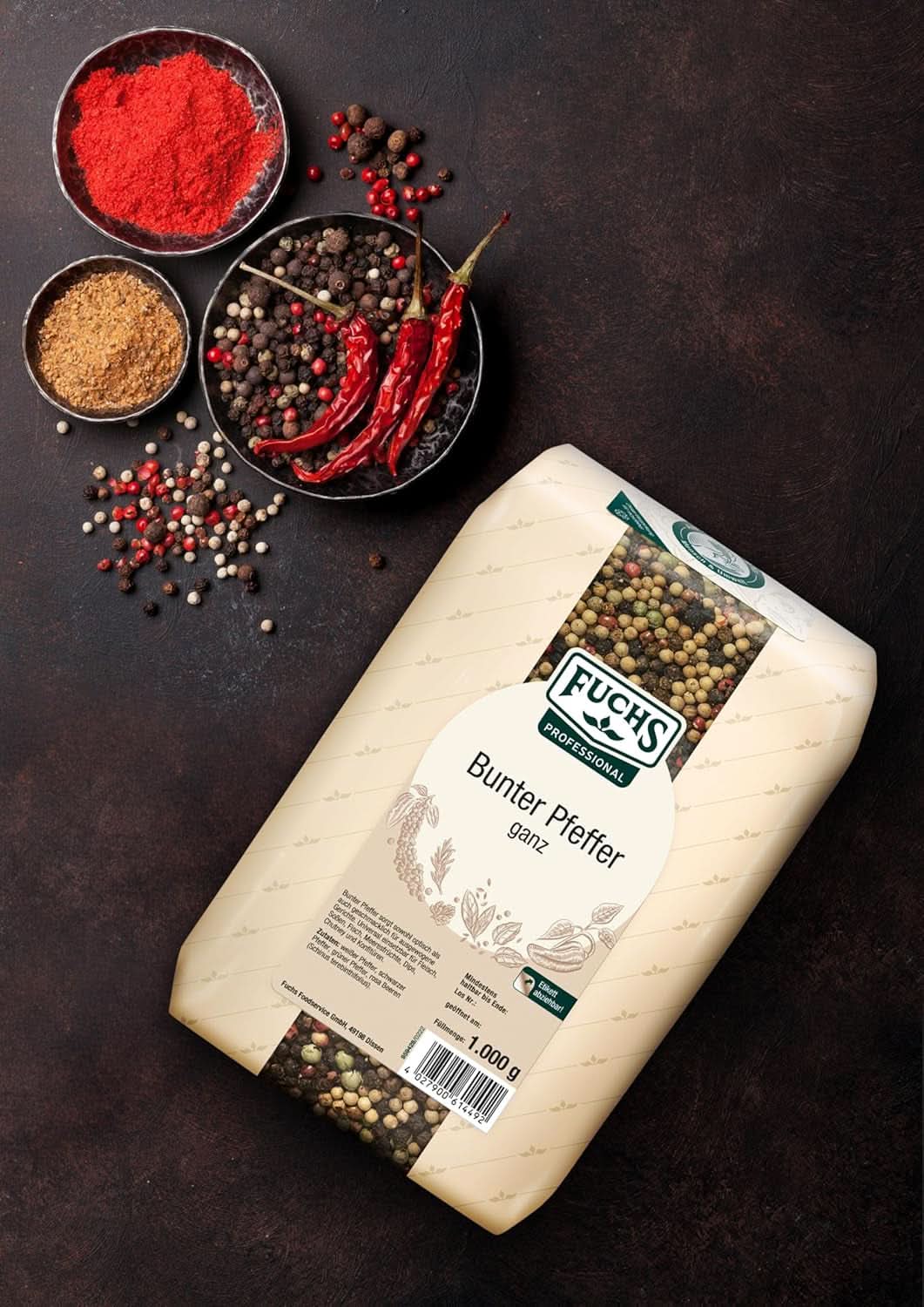 Peperone intero color Fuchs, 1 Kg Condimente Naty Shop