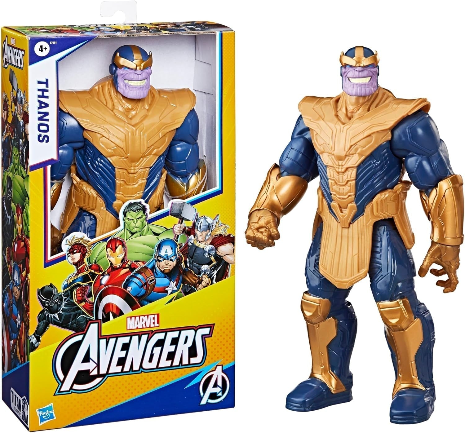 Marvel Avengers Titan Hero Series Deluxe Thanos Action Figure Marrone Action figure Naty Shop
