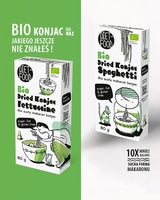 Fettuccine Konjac Shirataki Bio 80g - A basso contenuto calorico e a basso contenuto di carboidrati, senza glutine, a basso contenuto di carboidrati, adatte per diete cheto, con farina di tapioca
