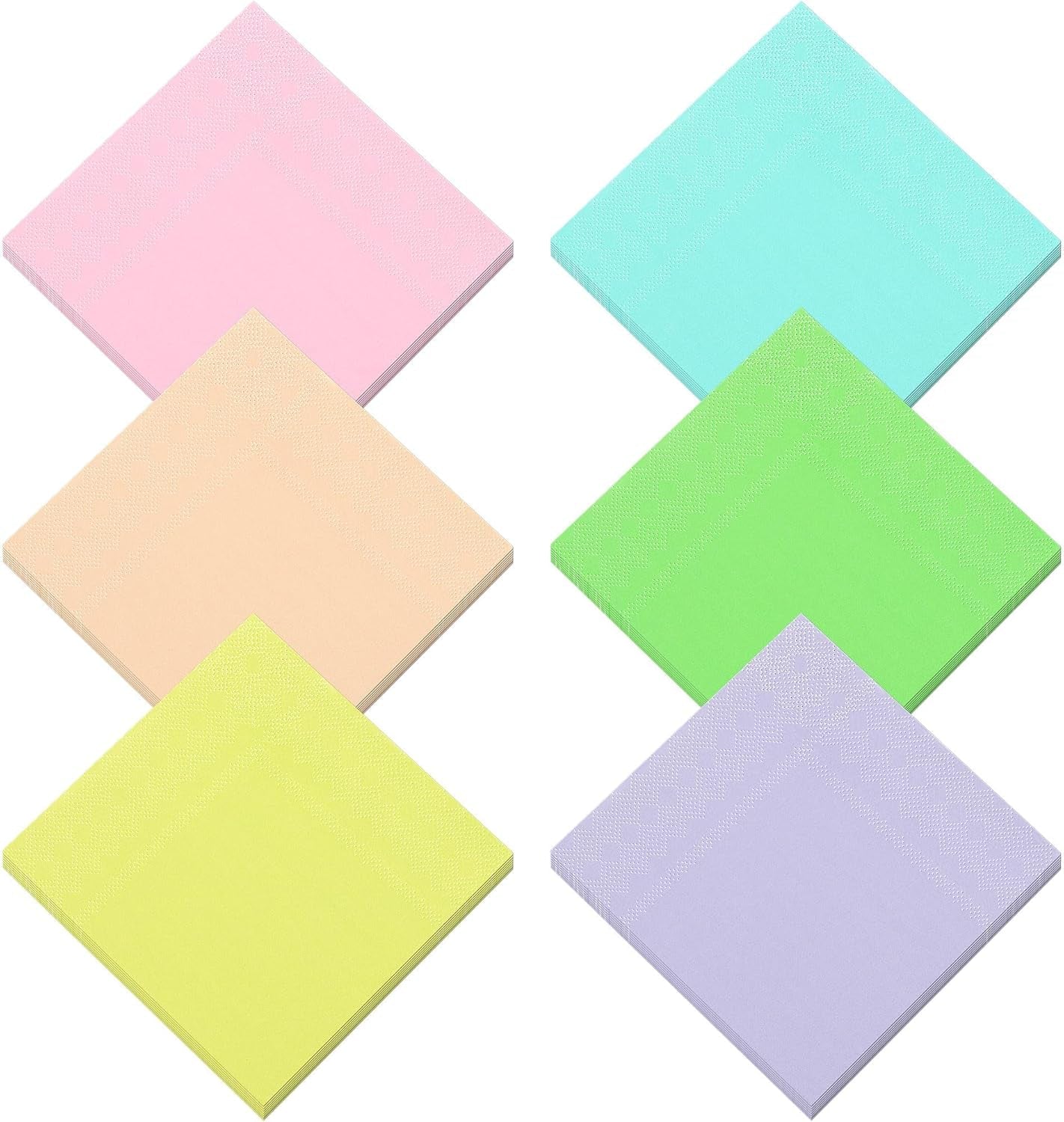Tovaglioli da cocktail da 120 pezzi Tovaglioli di carta 2 veli Accessori per feste 6 colori