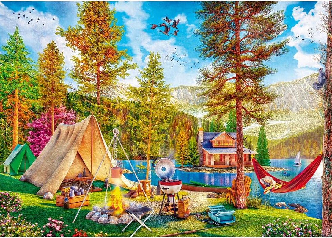 Trefl - Puzzle 2In1: Relax Estivo - 2 X 500 Pezzi - Set di Due Puzzle, Fai da Te, Intrattenimento Creativo, per Adulti e Bambini Puzzle 10+ Naty Shop