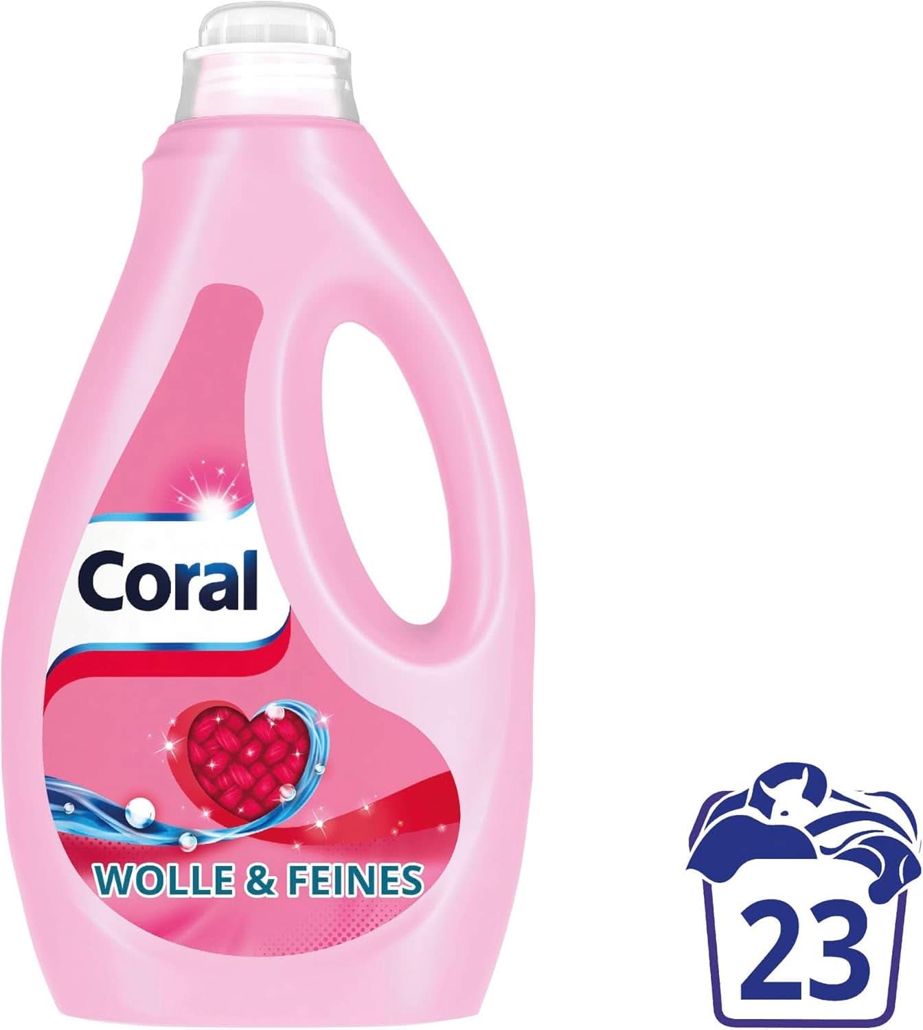 Detersivo liquido delicato Corallo per lana e capi delicati, 23 lavaggi, 1,15 litri Detersivi Naty Shop