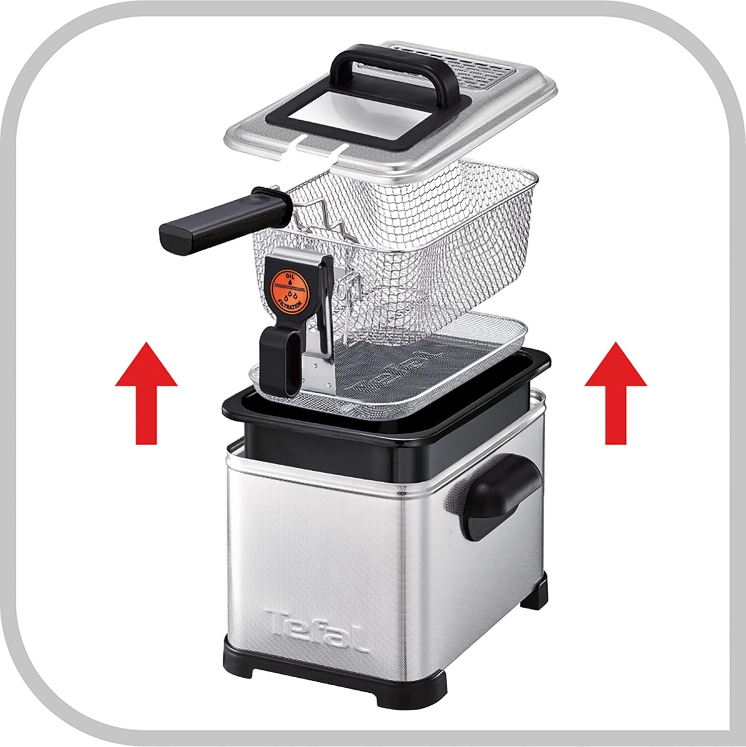 Tefal FR5160 Filtra Pro, friggitrice ad olio semiprofessionale Elettrodomestici Naty Shop
