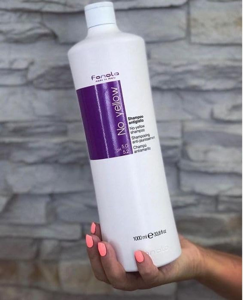 Fanola No Giallo Argento, Shampoo contro macchie gialle, 1000 ml Fanola Bagno e doccia