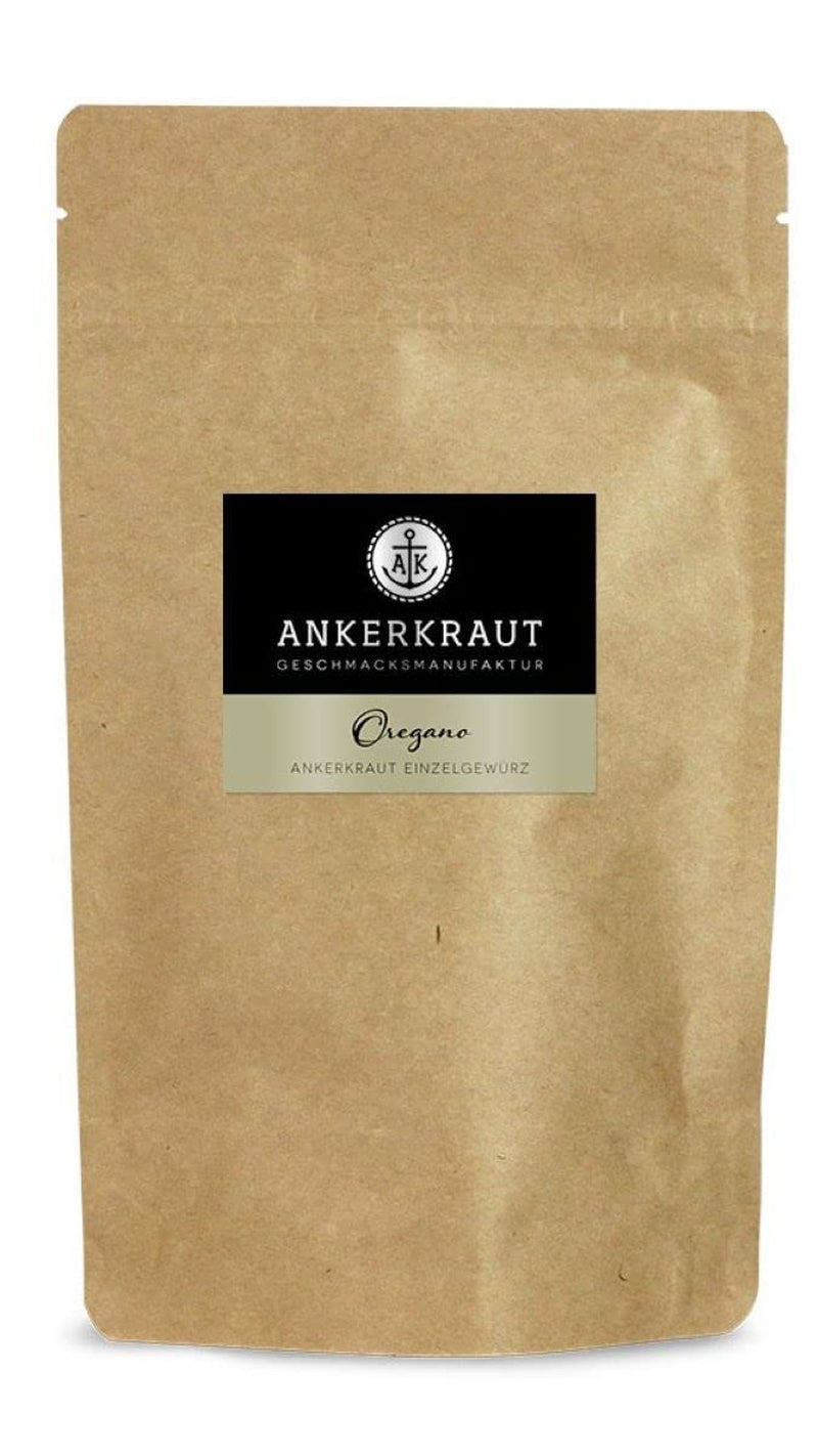 Ankerkraut Oregano Gewürz, gerebelt essiccato, perfetto per pizza zuppa di pomodoro e pesce, Kräuter zum Würzen, mediterranean Küche für zu Hause, Lecker Kochen, 20g im Korkenglas