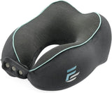 Cuscino collo aereo Flagshipper - cuscino collo adulto - cuscino collo auto - cuscino da viaggio in memory foam - lavabile con schienale stretto (velluto morbido e traspirante) - regolabile, grigio Naty Shop Cuscini ortopedici cervicali