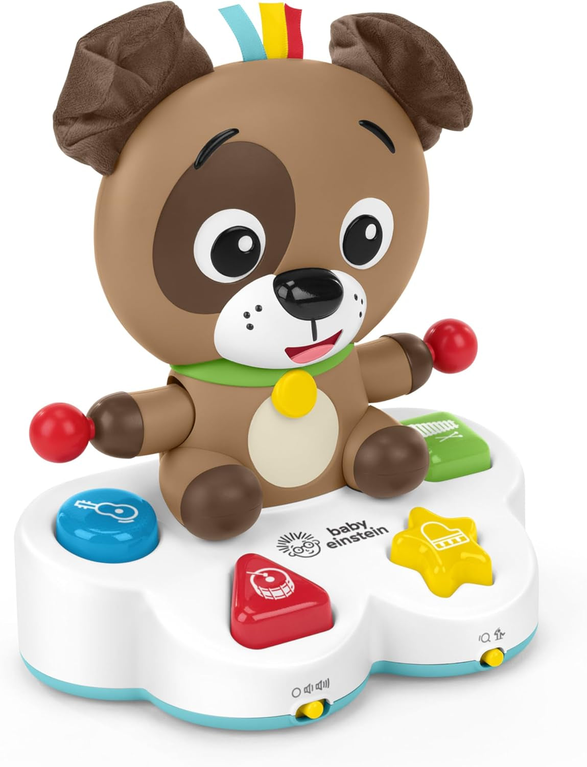 Baby Einstein, Drum & Learn Dean Giocattolo didattico musicale - Giocattolo multisensoriale per bambini, 2 modalità di gioco, colori, forme e strumenti, oltre 50 suoni, dai 6 mesi Giocattoli per bambini Naty Shop