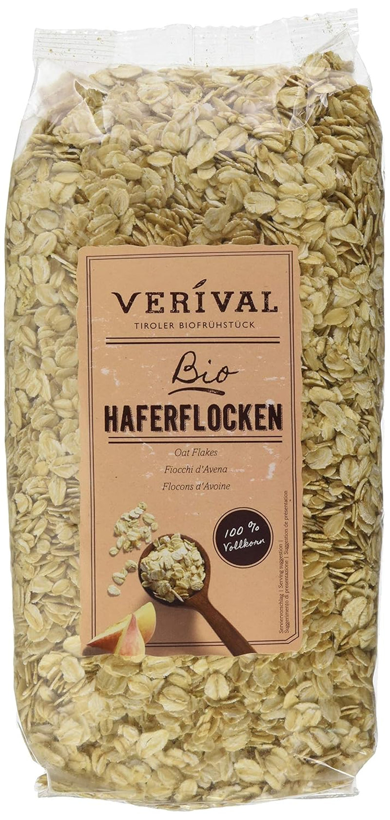 Farina d'avena biologica Verival, confezione da 6 (6 x 500 g)