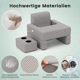 Cuscino da lettura per letto e divano, cuscino per libri, liberamente abbinabile con portabevande e fodera lavabile, cuscino da scrivania regolabile per laptop per leggere, giocare, lavorare, scrivere (Grigio)