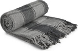 Plaid Frisco, Cotone riciclato, Tradizionale, Plaid, Per sedia, divano, divano, plaid, coperta, Antracite, 127 X 152 Cm Emma Barclay Letti e Piumini Antracite 50X60" (127X152 Cm)
