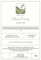 Tè verde Mao Feng Huangshan - Famoso tè cinese di Huang Shang - Foglie di tè verde delle montagne gialle Maofeng Tè cinese Mao Feng Tè verde biologico Tè verde cinese Tè verde