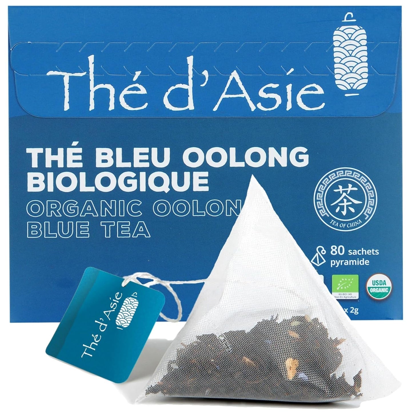 Khla - Tè Oolong Bio 100 G - Tè Blu - Tè Sfuso Naturale - Tè Asiatico Biologico - Sfuso e Tagliato - Tè alle Erbe e Infuso - Dalla Cina