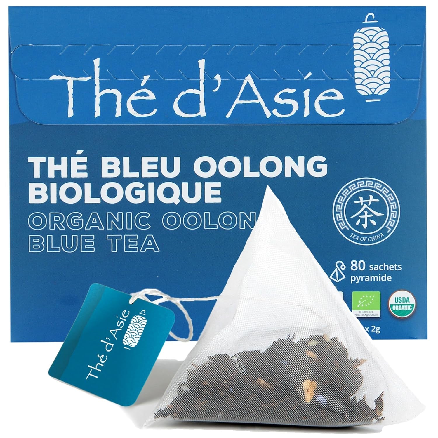 Khla - Tè Oolong Bio 100 G - Tè Blu - Tè Sfuso Naturale - Tè Asiatico Biologico - Sfuso e Tagliato - Tè alle Erbe e Infuso - Dalla Cina