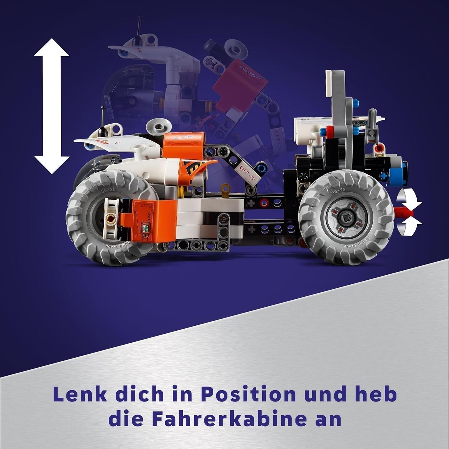 Veicolo da trasporto spaziale LEGO Technic LT78, set di costruzione spaziale per viaggi di esplorazione e avventure spaziali, esperienza di gioco fantasiosa per ragazzi e ragazze, regalo per bambini di età superiore a 8 anni 42178 Set di costruzione Besuche den LEGO-Store