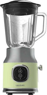 Robot da cucina Cecotec Retro Retrotwist Verde. Potenza massima da 800 W, funzione a impulsi, 4 cilindri con protezione in titanio nero e tazza da 1 litro, design vintage in cucina verde Naty Shop