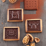 Silikomart 22.172.77.0165 CKC, 12 Mostri di Cioccolato su Biscotti Cucina Naty Shop