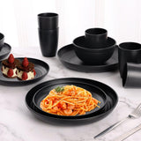 Stoviglie da campeggio Set di stoviglie in plastica riutilizzabile leggera da 32 pezzi per 8 persone, comprese ciotole Piatti Tazze Stoviglie da picnic infrangibili in plastica ecologica