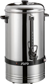 Macchina per caffè espresso Saro con filtro tondo - 6,75 L / 40 tazze - acciaio inox - funzione erogazione e mantenimento in caldo - rubinetto di sicurezza - vetro spia - 1,5 kW - modello SAROMICA 6005
