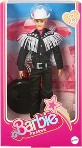 Ken BARBIE il FILM - Bambola da collezione in abito western, camicia vintage, cappello da cowboy, stivali bianchi del film per bambini dai 3 anni in su, bambole HRF30 Naty Shop