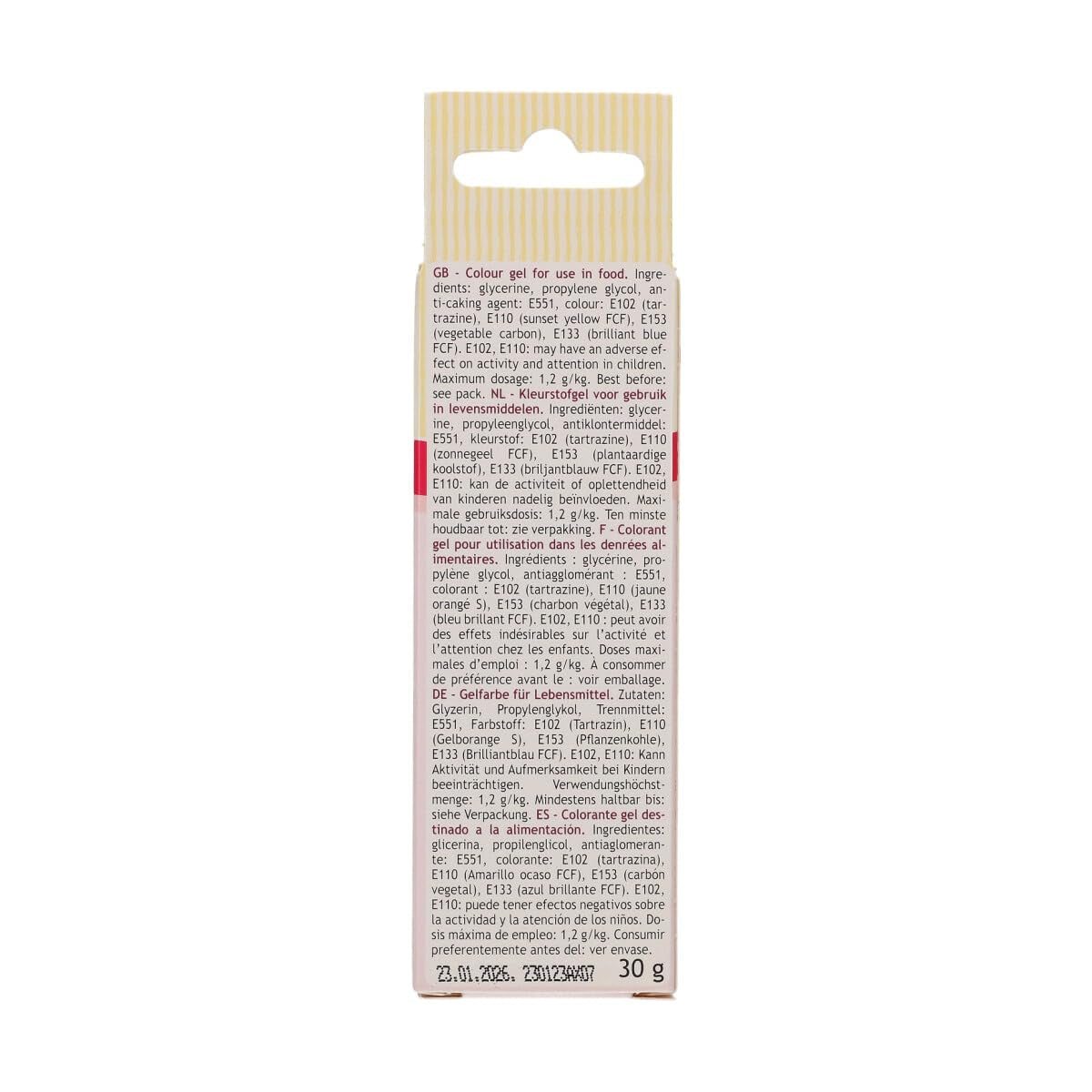 Colorante alimentare Funcakes, gel color Honey Gold: colorante alimentare altamente concentrato per impasti, panna, fondente, marzapane e pasticcini. Dosaggio facile. Una sola goccia per creare colori vivaci. Halal. 30 g.