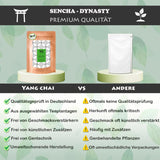 YC Yang Chai Sencha Green Tea BIO 250G - Tè giapponese sfuso al gusto di bergamotto - Tè verde giapponese originale "Dinastia Sencha" da coltivazione biologica controllata