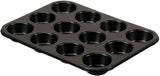 , Forma 6 Muffin 18,5x27cm, Nero Stampi e teglie Naty Shop 12 Muffin
